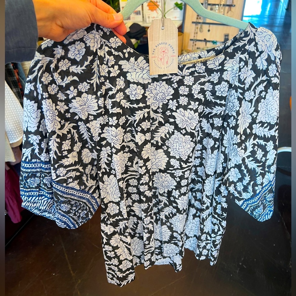 Floral Blouse From Anthropologie